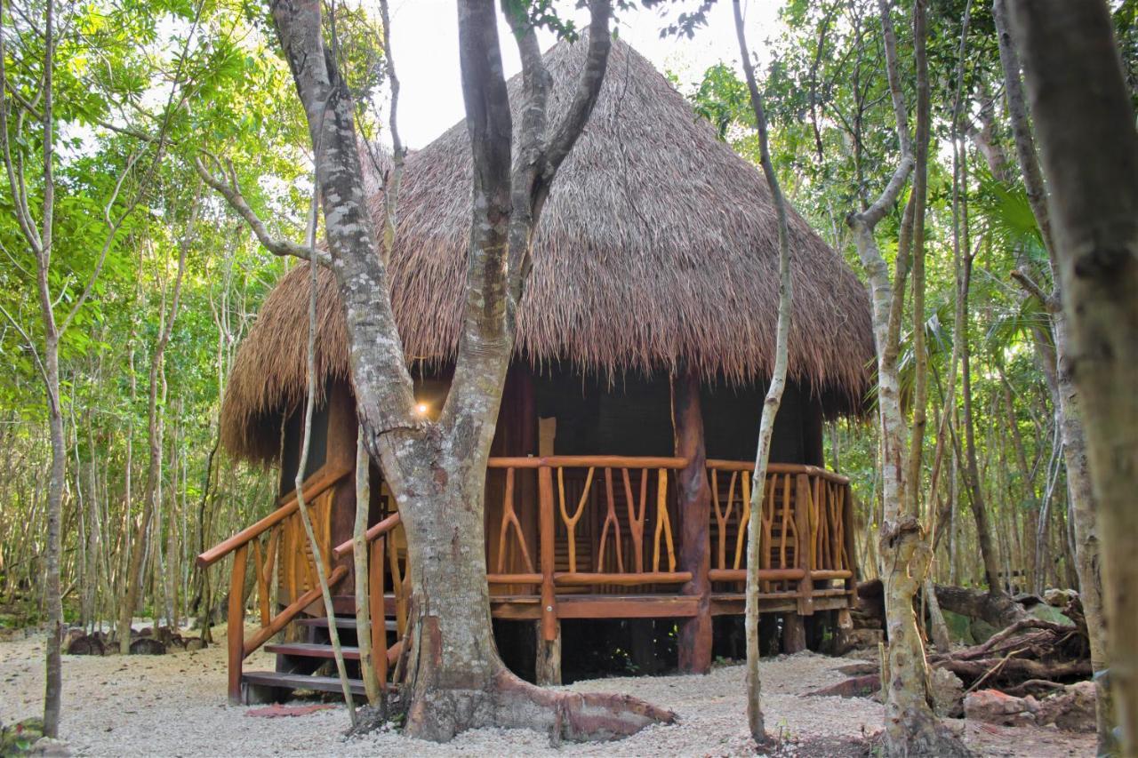 Aldea Maya-Ha Cabanas Con Cenotes Puerto Morelos Exterior photo